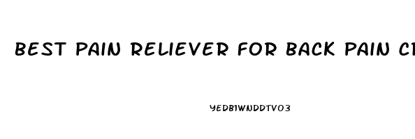 Best Pain Reliever For Back Pain Cream