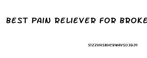 Best Pain Reliever For Broken Toe