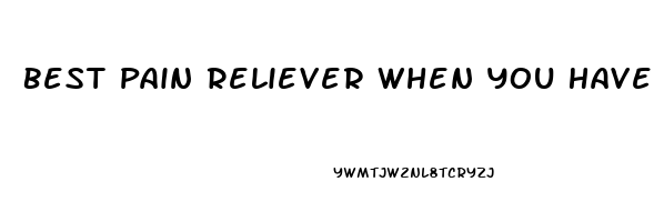 Best Pain Reliever When You Have High Blood Pressure