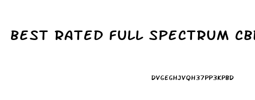 Best Rated Full Spectrum Cbd Oil