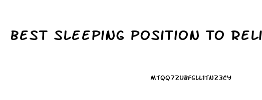 Best Sleeping Position To Relieve Neck Pain