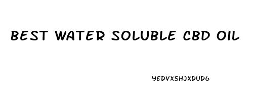 Best Water Soluble Cbd Oil