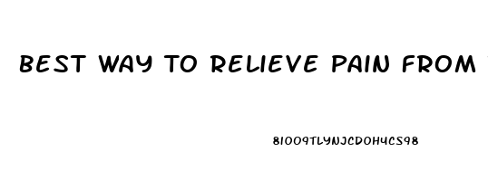 Best Way To Relieve Pain From Tennis Elbow