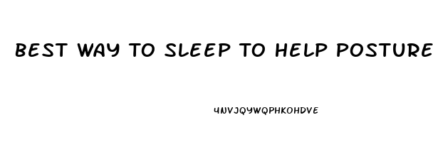 Best Way To Sleep To Help Posture