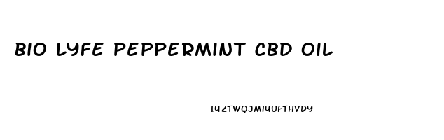 Bio Lyfe Peppermint Cbd Oil