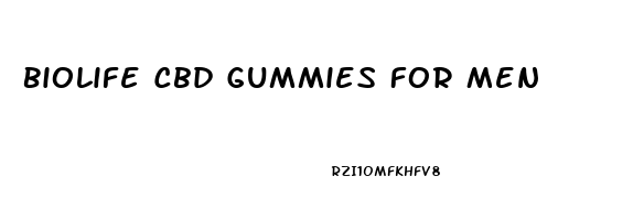 Biolife Cbd Gummies For Men