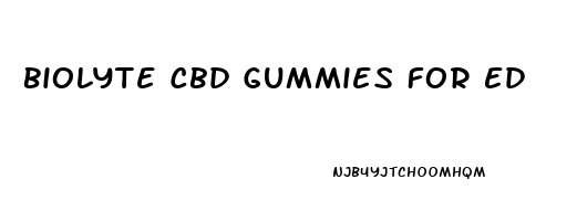 Biolyte Cbd Gummies For Ed