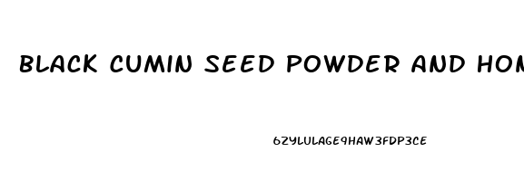 Black Cumin Seed Powder And Honey For Erectile Dysfunction