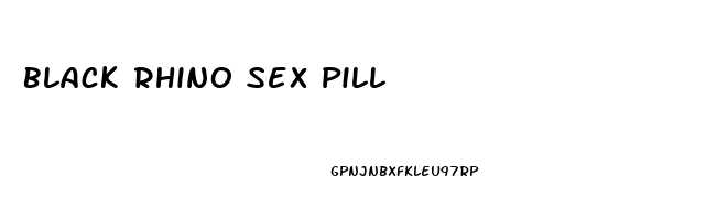 Black Rhino Sex Pill