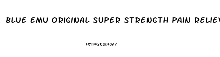 Blue Emu Original Super Strength Pain Relieving Cream 4 Oz Jar