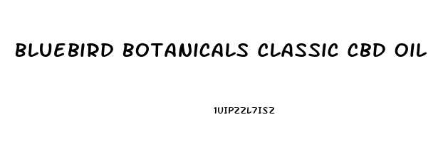 Bluebird Botanicals Classic Cbd Oil