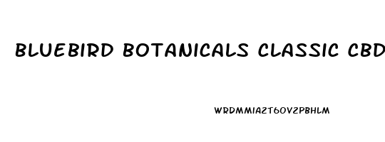 Bluebird Botanicals Classic Cbd Oil