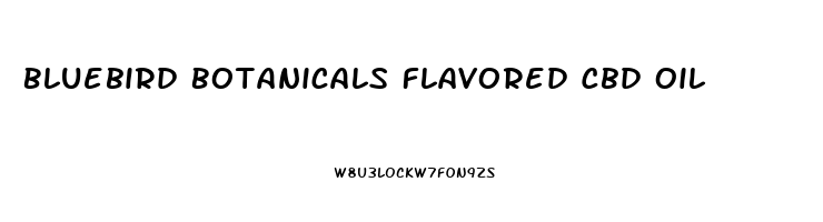 Bluebird Botanicals Flavored Cbd Oil