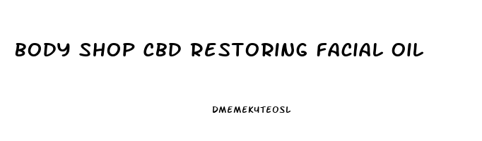 Body Shop Cbd Restoring Facial Oil