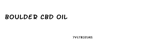 Boulder Cbd Oil