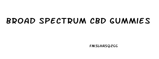 Broad Spectrum Cbd Gummies