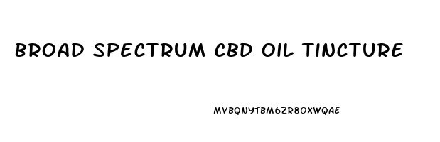 Broad Spectrum Cbd Oil Tincture