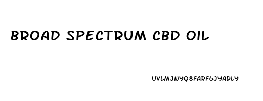 Broad Spectrum Cbd Oil