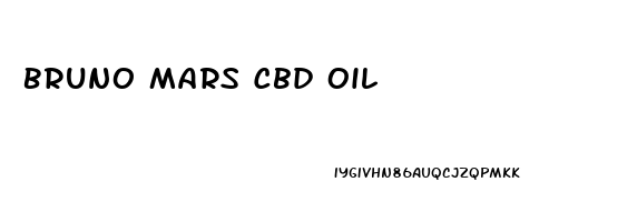 Bruno Mars Cbd Oil