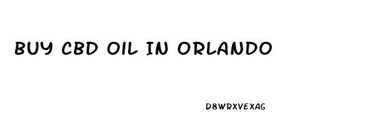 Buy Cbd Oil In Orlando