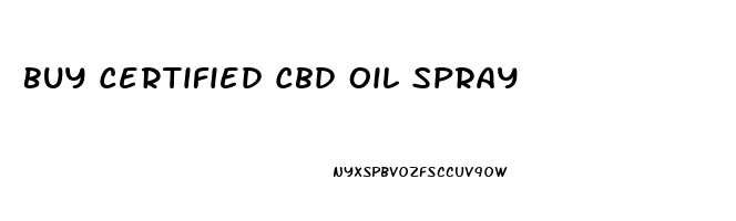 Buy Certified Cbd Oil Spray