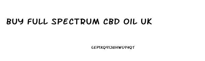 Buy Full Spectrum Cbd Oil Uk