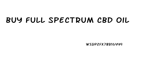 Buy Full Spectrum Cbd Oil