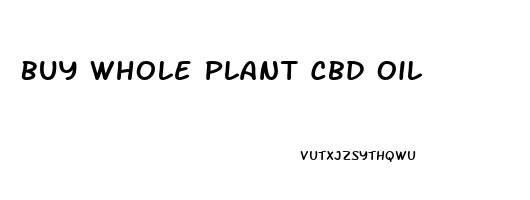 Buy Whole Plant Cbd Oil