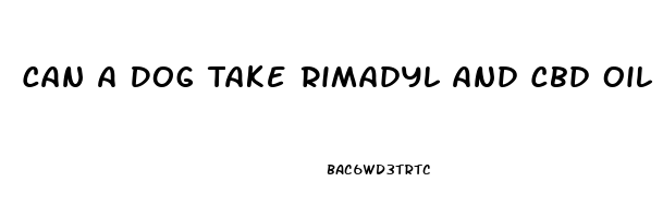 Can A Dog Take Rimadyl And Cbd Oil