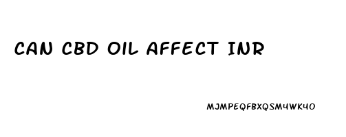 Can Cbd Oil Affect Inr