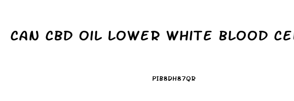 Can Cbd Oil Lower White Blood Cell Count