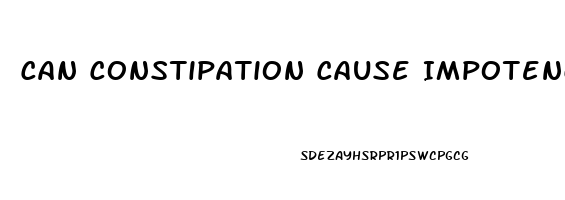 Can Constipation Cause Impotence