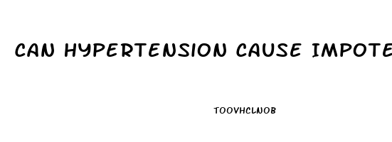 Can Hypertension Cause Impotence