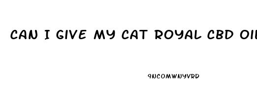 Can I Give My Cat Royal Cbd Oil