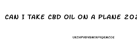 Can I Take Cbd Oil On A Plane 2023