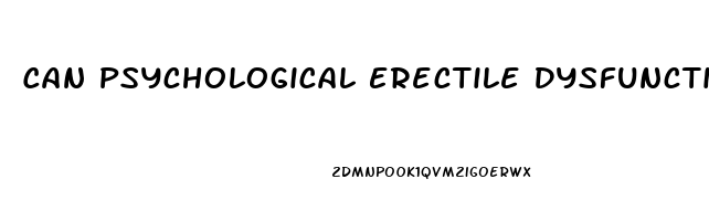 Can Psychological Erectile Dysfunction Be Cured