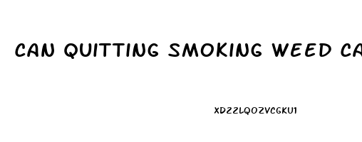 Can Quitting Smoking Weed Cause Erectile Dysfunction