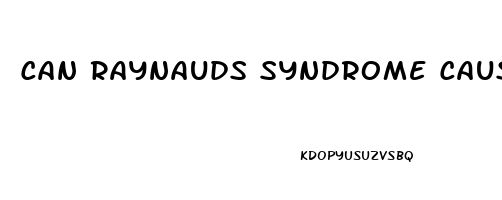 Can Raynauds Syndrome Cause Erectile Dysfunction