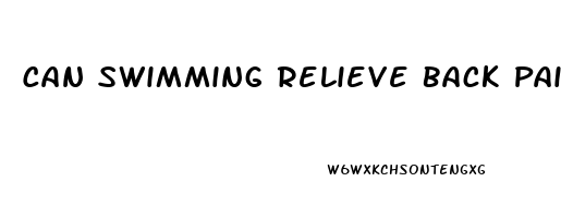 Can Swimming Relieve Back Pain