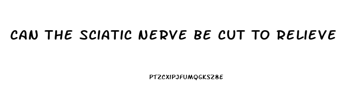 Can The Sciatic Nerve Be Cut To Relieve Pain