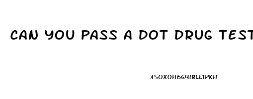 Can You Pass A Dot Drug Test On Cbd Oil