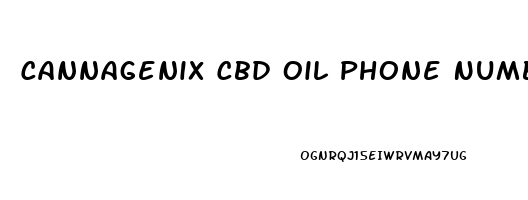 Cannagenix Cbd Oil Phone Number