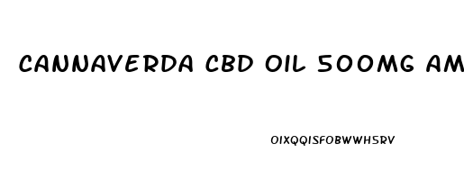 Cannaverda Cbd Oil 500mg Amazon