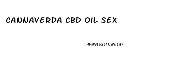 Cannaverda Cbd Oil Sex
