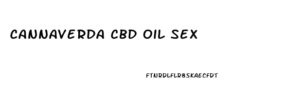 Cannaverda Cbd Oil Sex