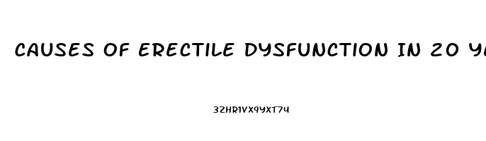 Causes Of Erectile Dysfunction In 20 Year Olds