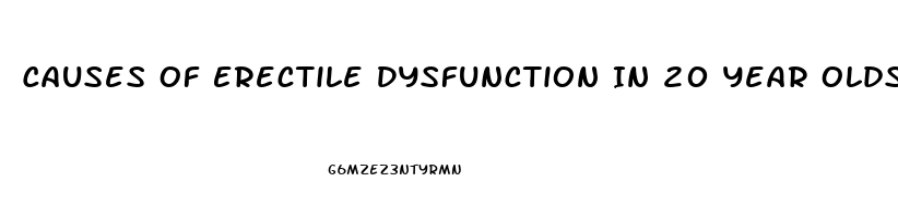 Causes Of Erectile Dysfunction In 20 Year Olds