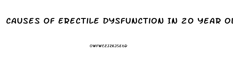 Causes Of Erectile Dysfunction In 20 Year Olds