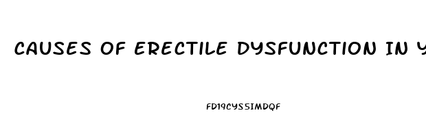 Causes Of Erectile Dysfunction In Young Males