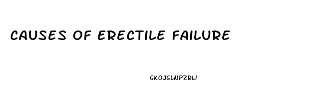 Causes Of Erectile Failure